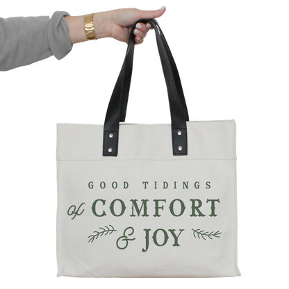 Good Tidings Market Tote - Brown