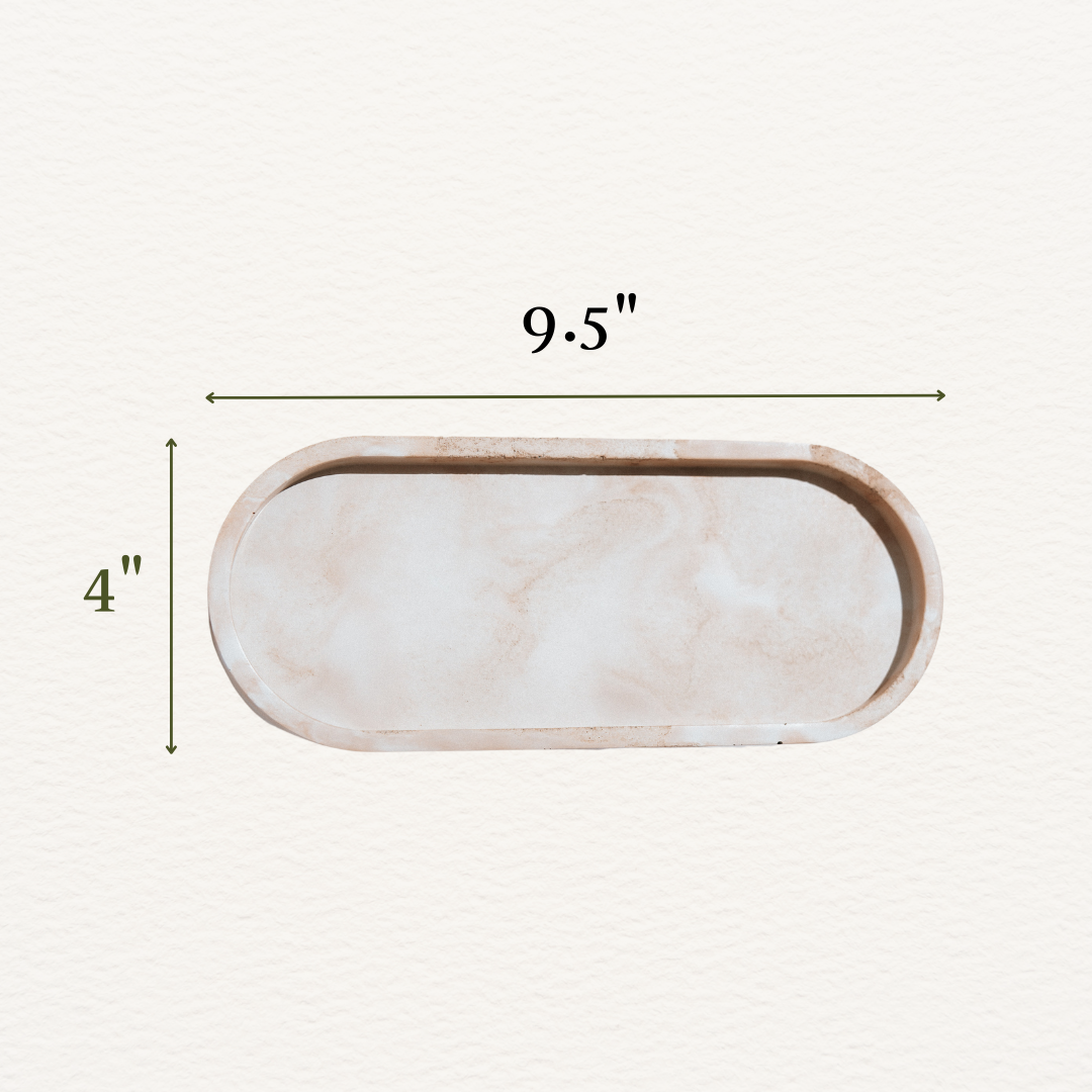 Oval Concrete Tray