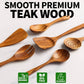 Zulay Kitchen 6 Piece Teak Wood Cooking Set