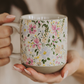 Floral Stoneware Coffee Mug