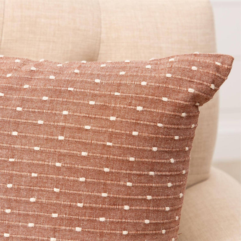 Brown Stitch Pillow