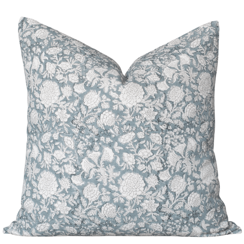 Chloe Floral Block Printed Pillow Cover