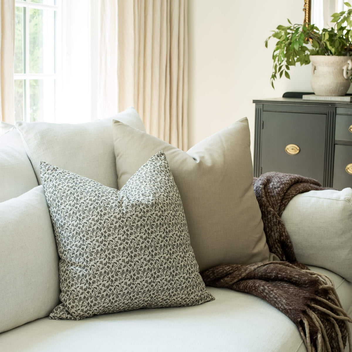 Leme Natural Cotton Pillow
