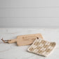 Tan + Cream Check Knitted Pot Holder