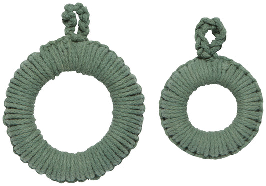 Jade Green Orb Trivets | Set of 2