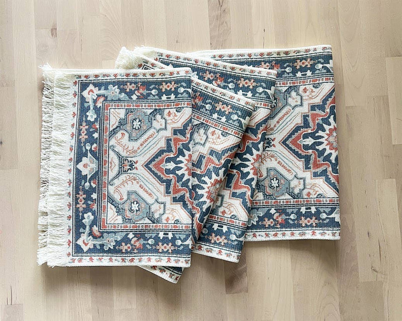 Antique Print Placemat - Navy