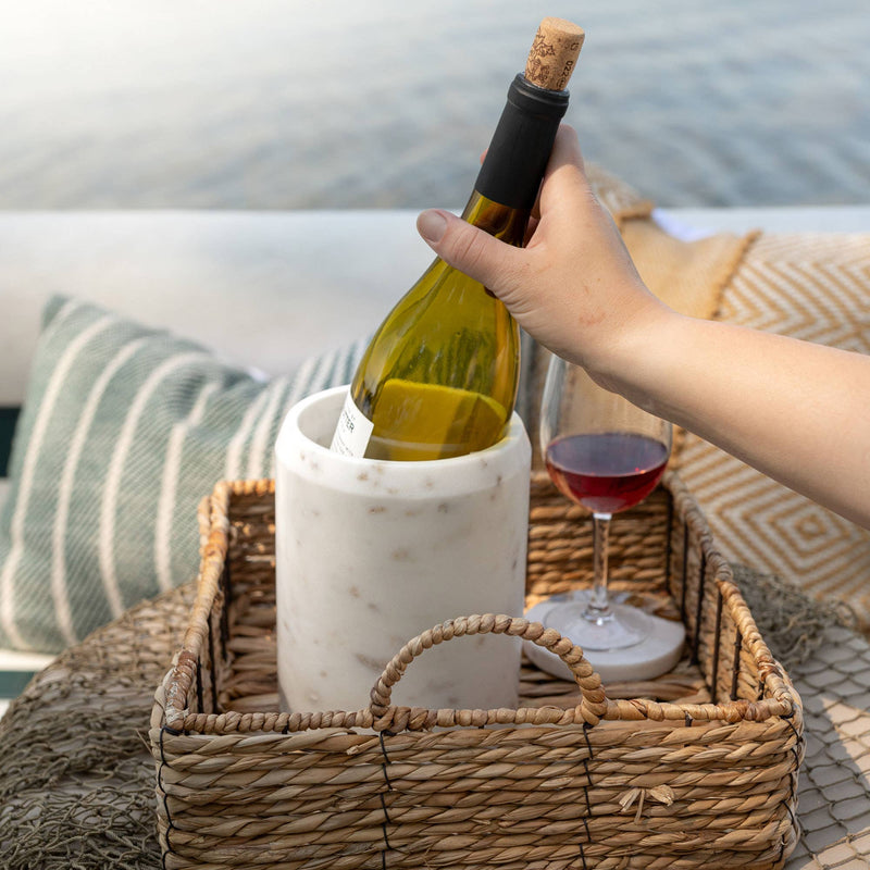 White Marble Utensil Crock