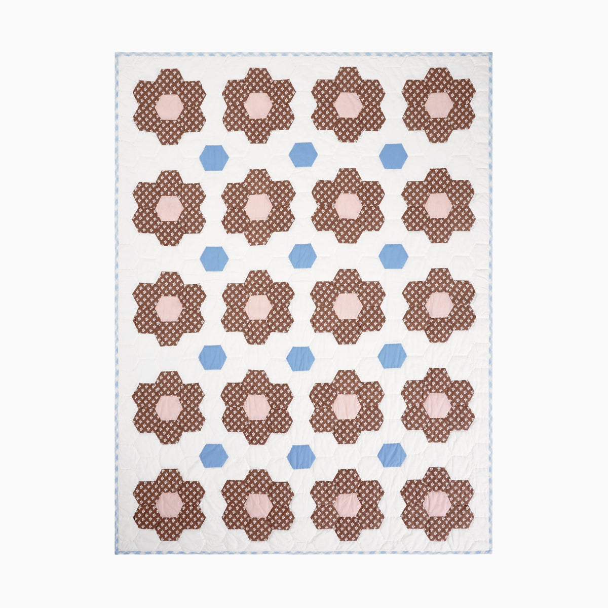 Constance Chocolate Quilted Throw Blanket