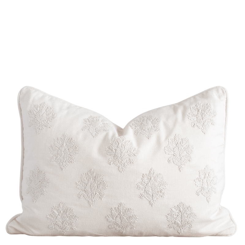 Arden Embroidered Lumbar Pillow Cover