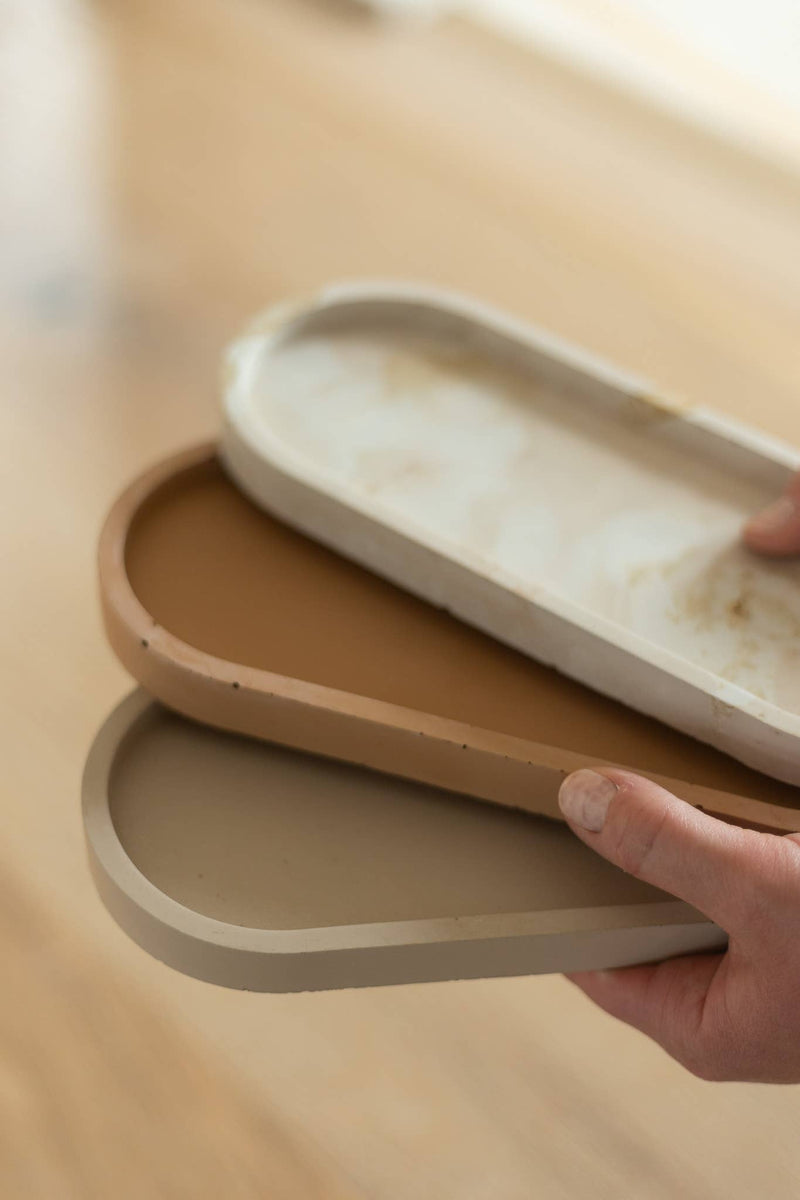 Oval Concrete Tray