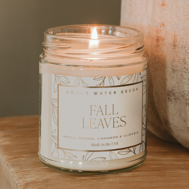 Fall Leaves Candle