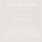 Heirloom | Vanilla + Brown Sugar Reed Diffuser