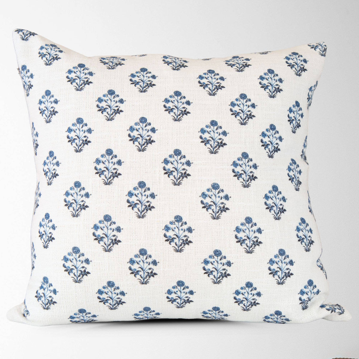 Isabella Floral Block Print Pillow Cover