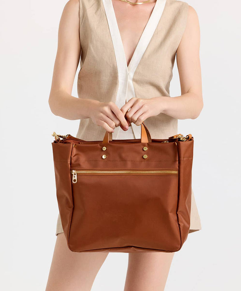 Codie Tote with Leather Accents