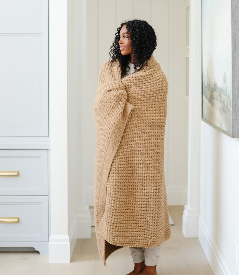 Waffle Knit XL Throw Blanket