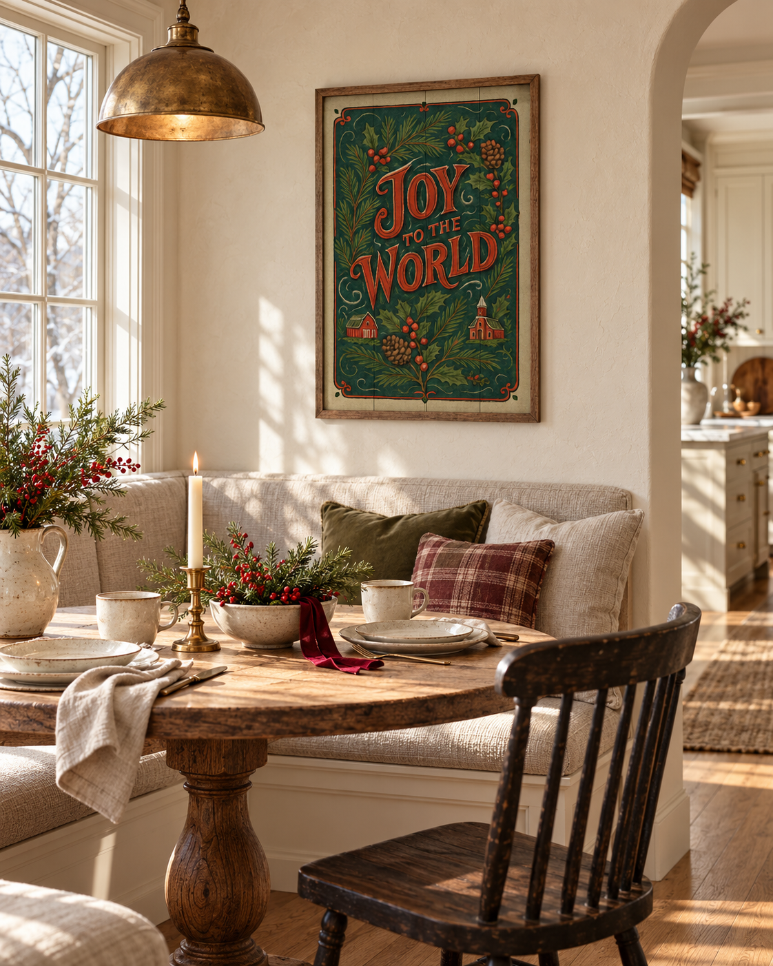 Vintage Joy To the World | Christmas Wall Decor