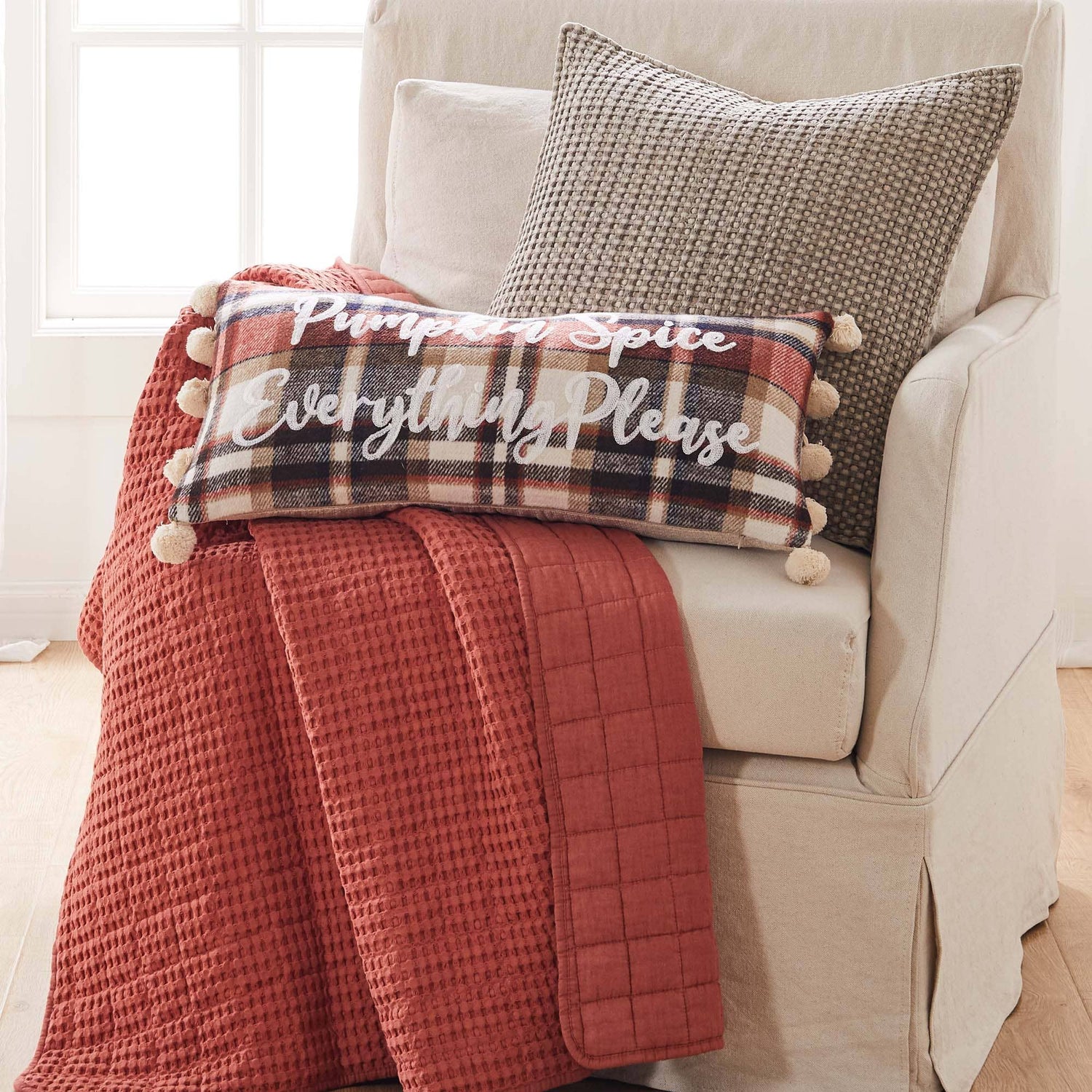 Pumpkin Spice Everything Pillow