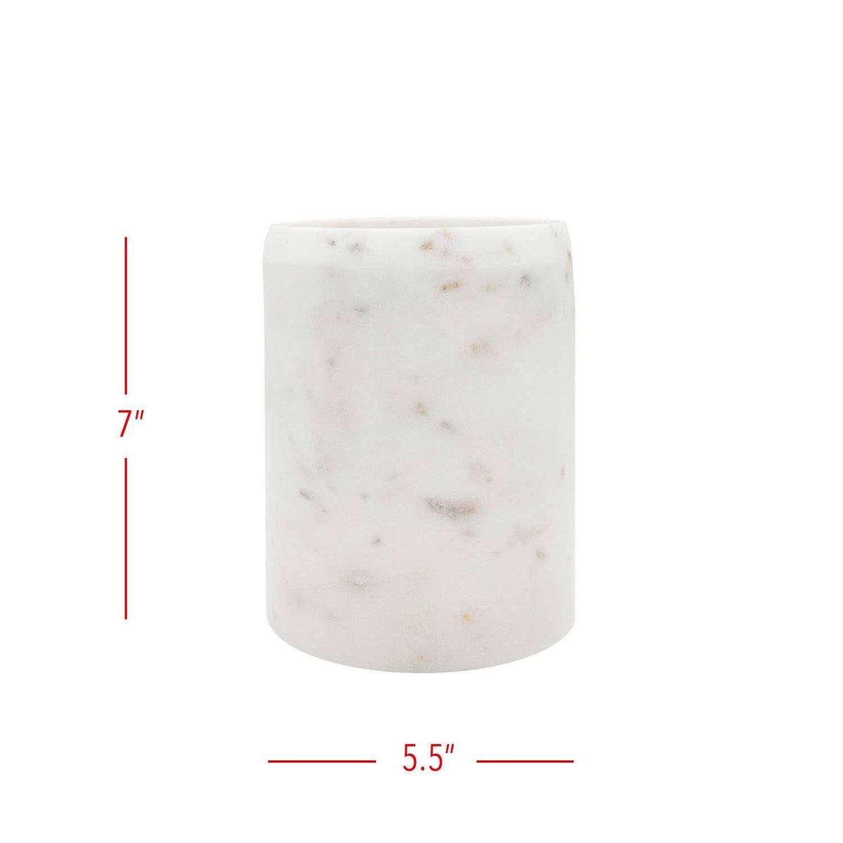 White Marble Utensil Crock