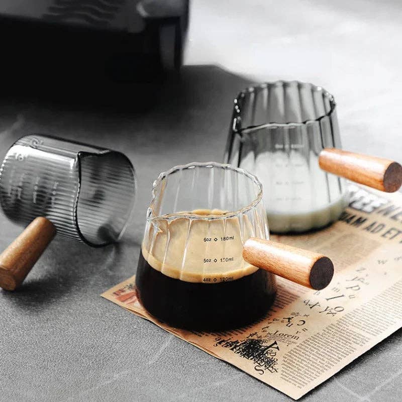 Scalloped Espresso Glass