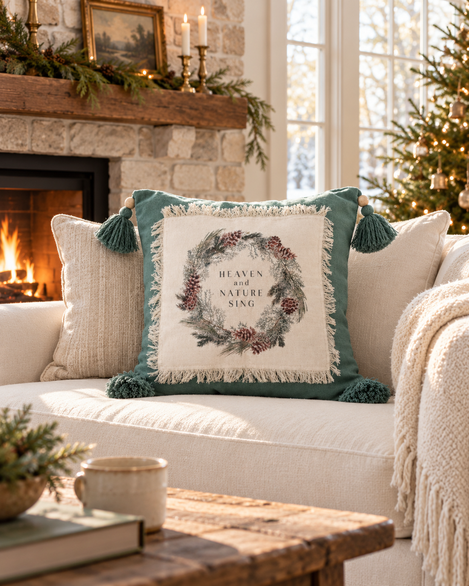 Heaven and Nature Sing Pillow