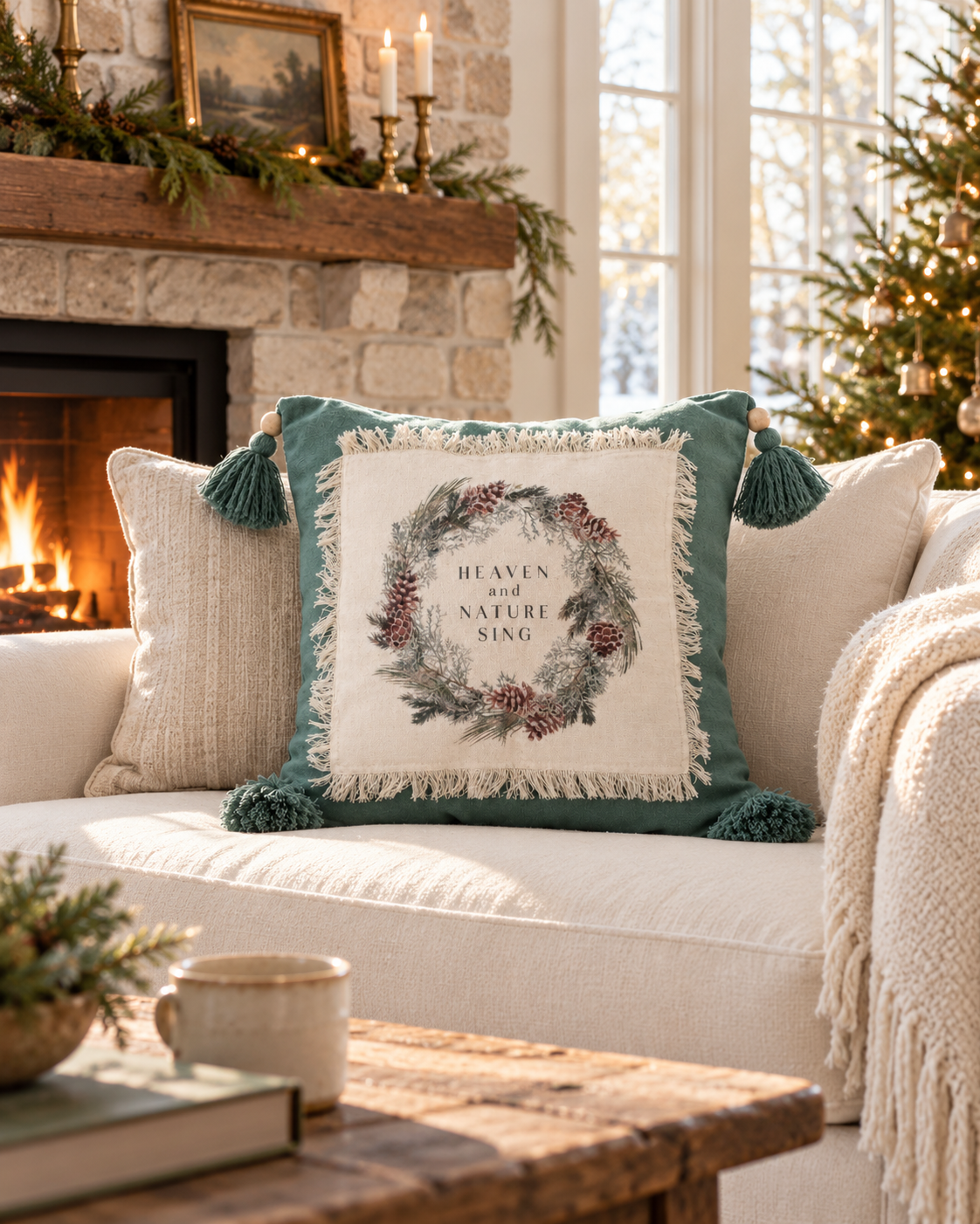 Heaven and Nature Sing Pillow