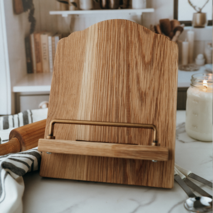Wooden Cookbook Stand