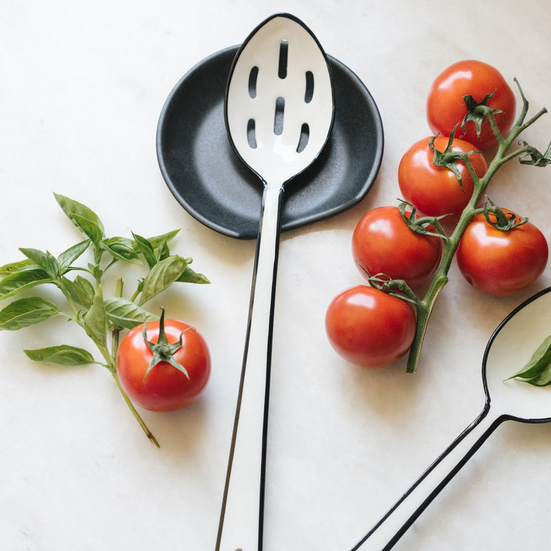 Harlow Slotted Spoon | White