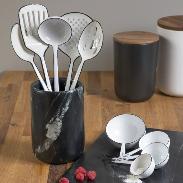 Harlow Slotted Spoon | White