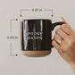 Brown Leaves Stoneware Coffee Mug