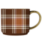 Brown Plaid Coffee Mug