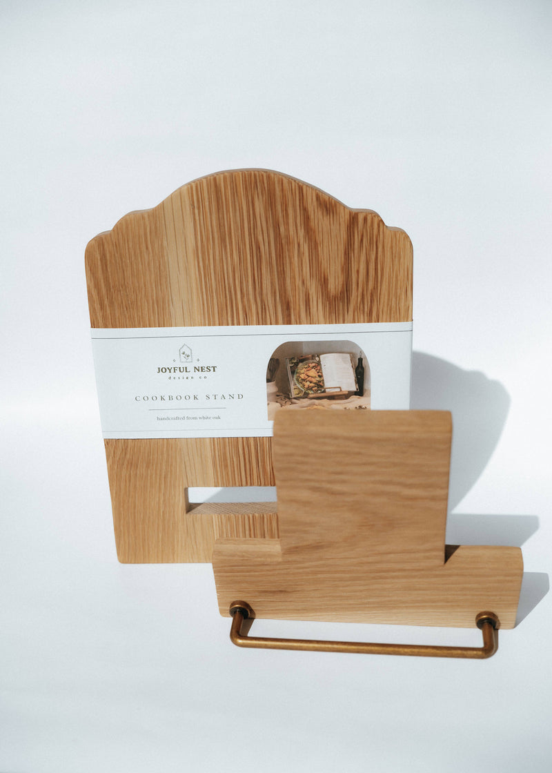 Wooden Cookbook Stand