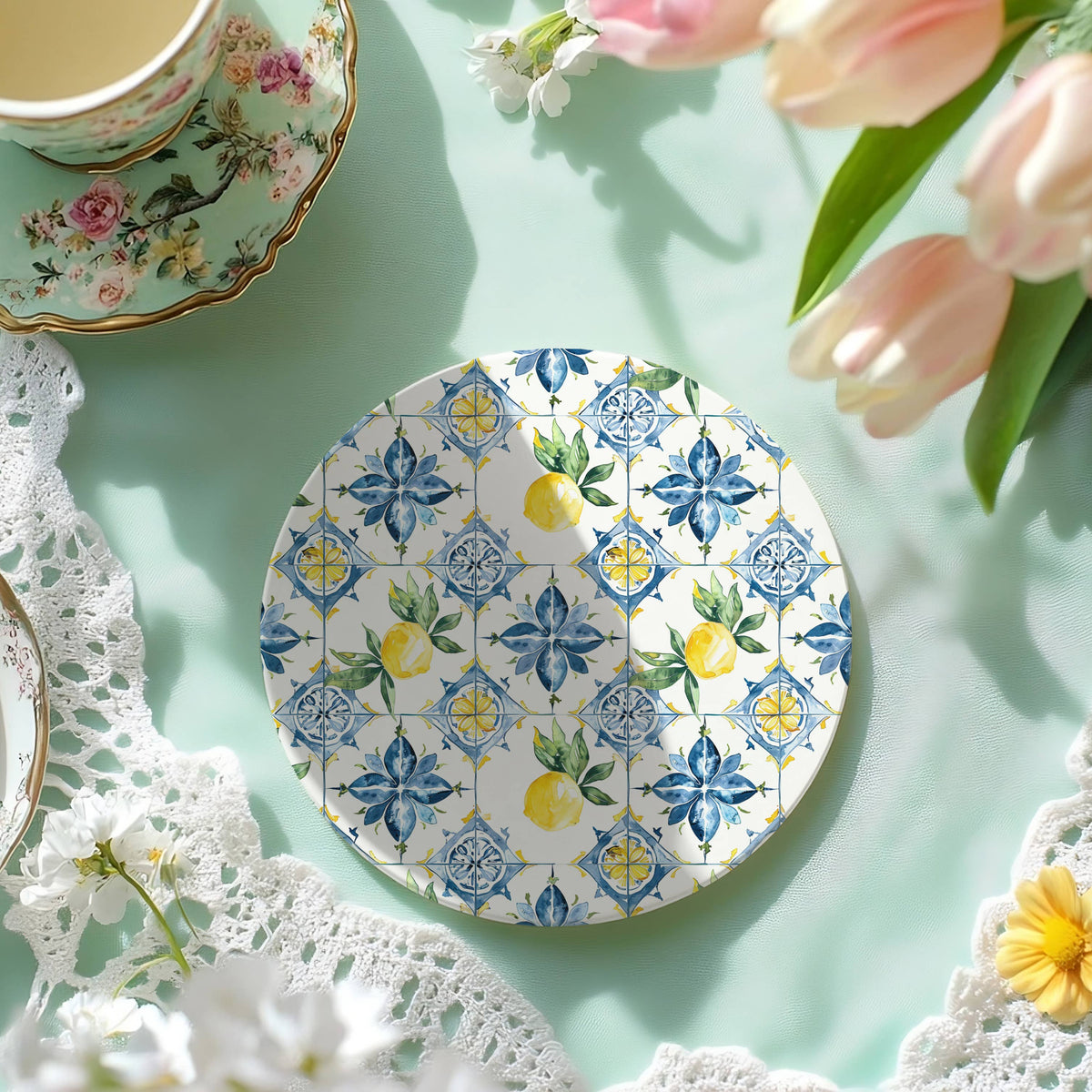 Mediterranean Lemon Coaster