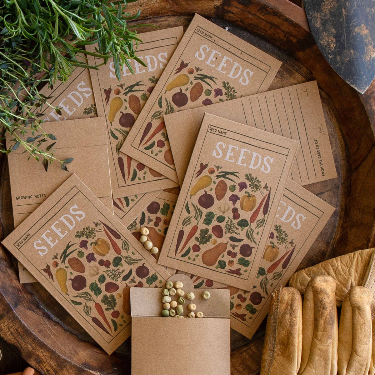 Wildflower Botanicals Tin Seed Storage Box
