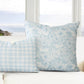 Lillian Garden Floral Pillow Cover in Sky Blue