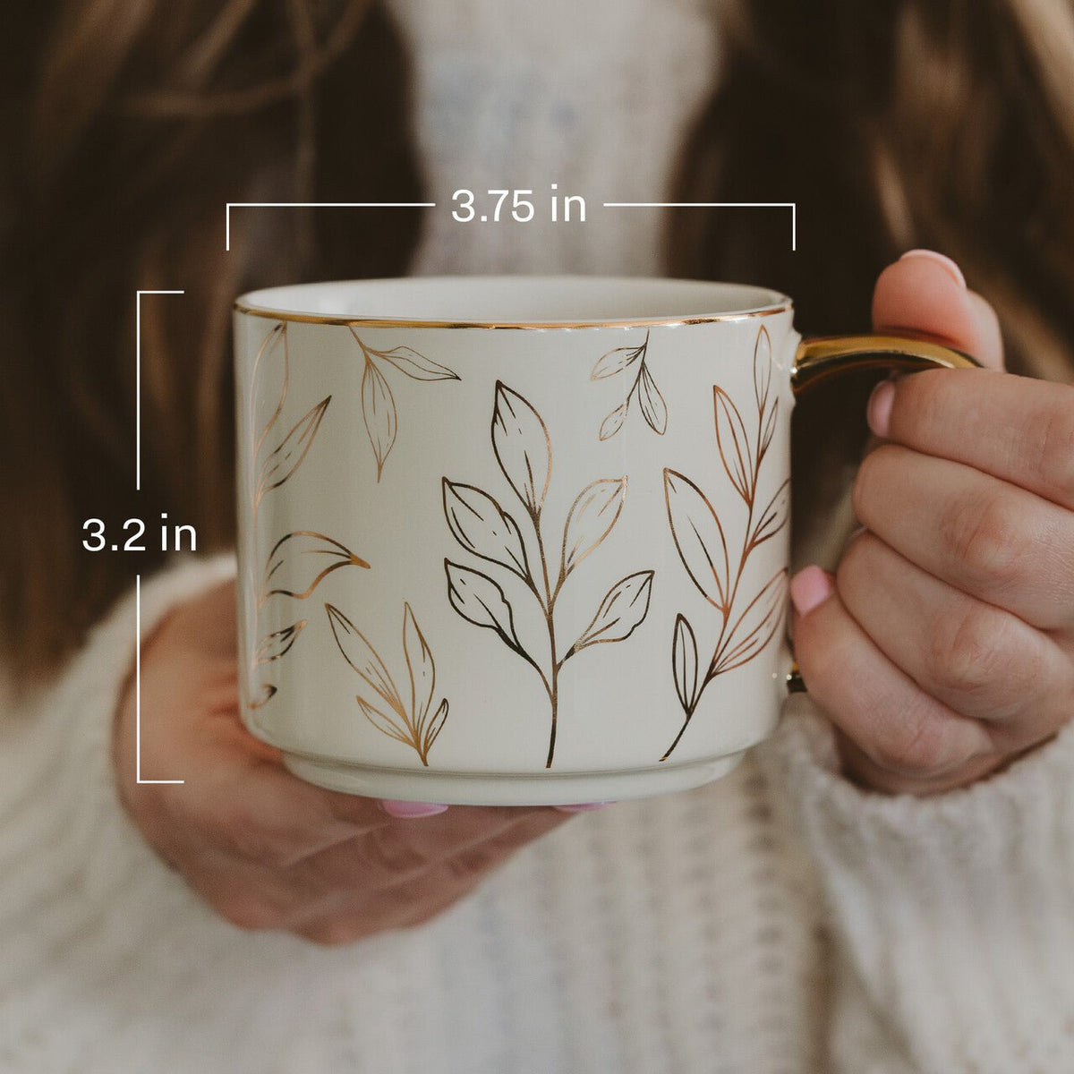 Green Ditsy Floral Coffee Mug