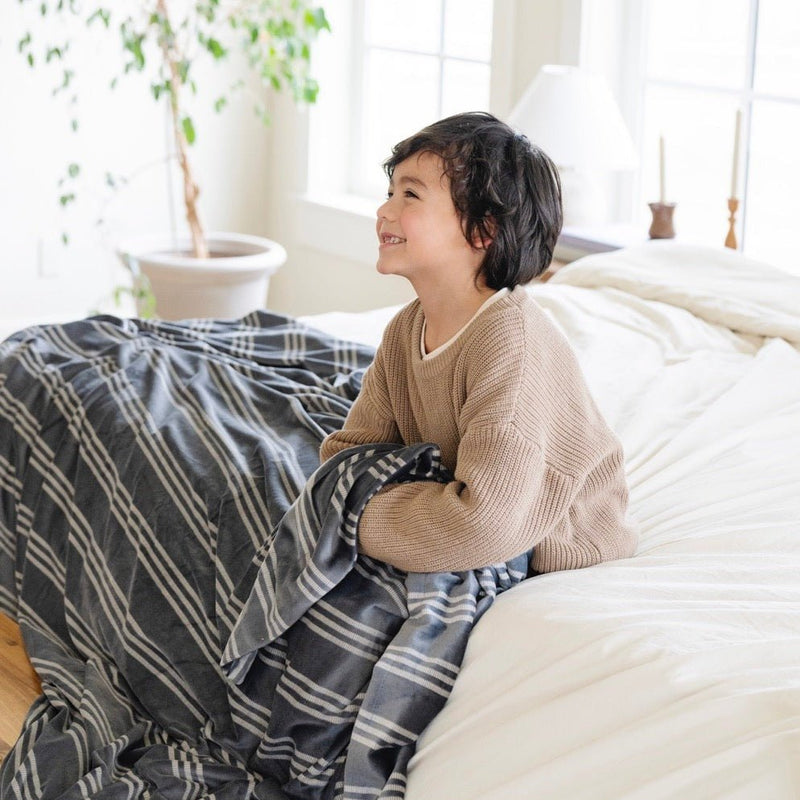 Minky Stretch Throw Blanket