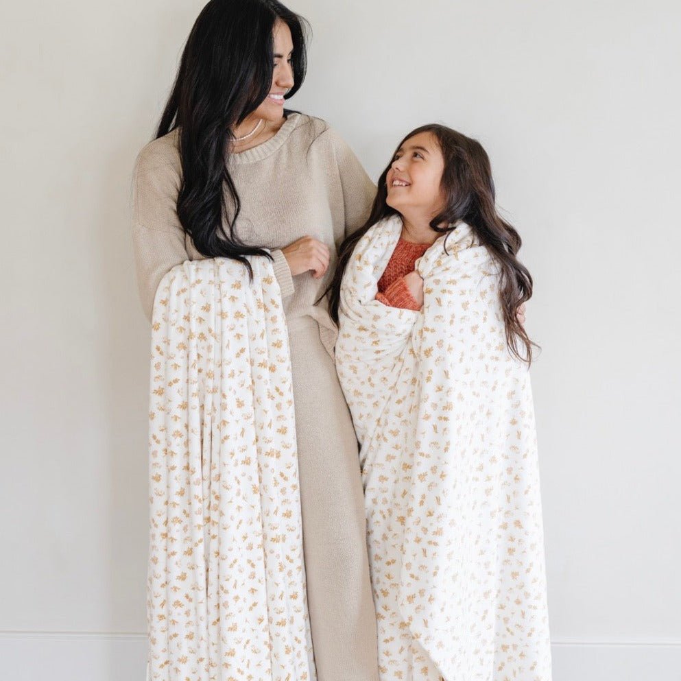 Minky Stretch Throw Blanket