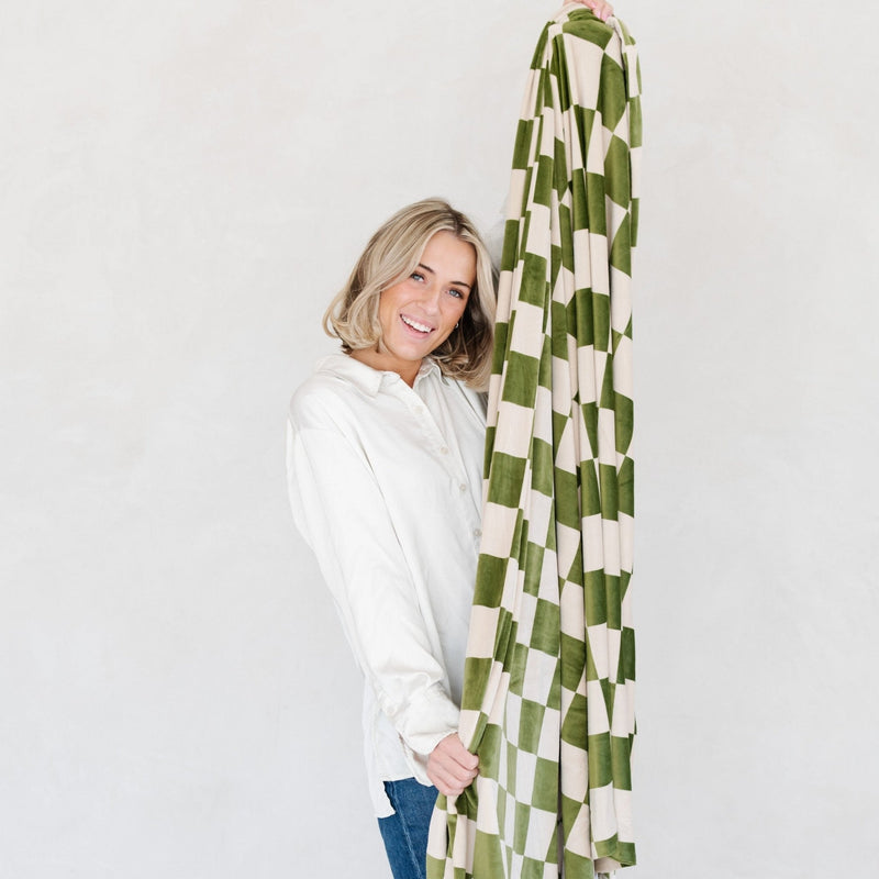 Minky Stretch XL Throw Blanket