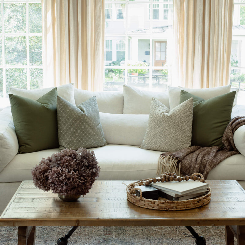 Sylvie Sage Green Floral Pillow Cover