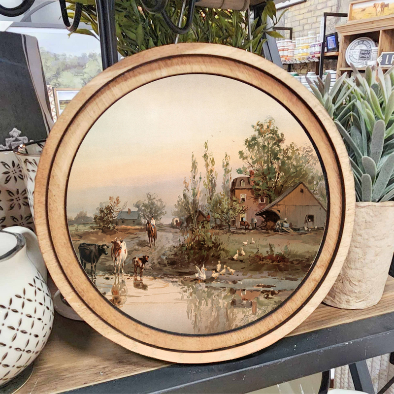 Farm Pond Framed Art