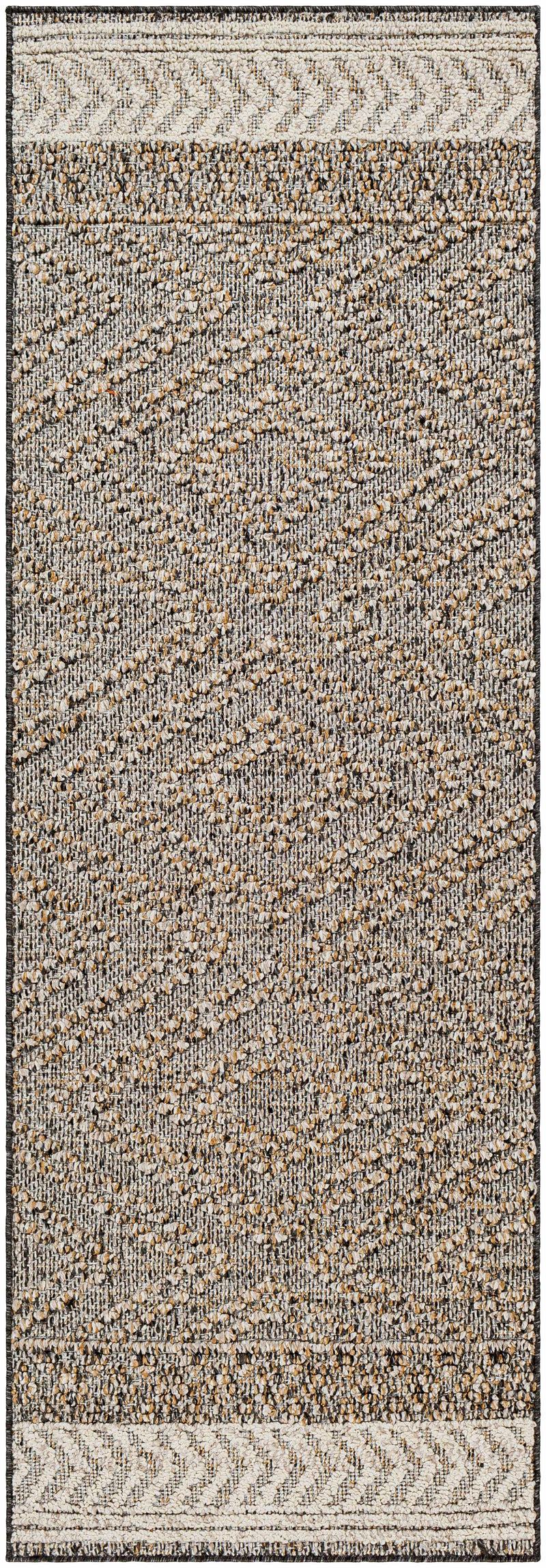 Beige Charcoal Areli Outdoor Area Rug