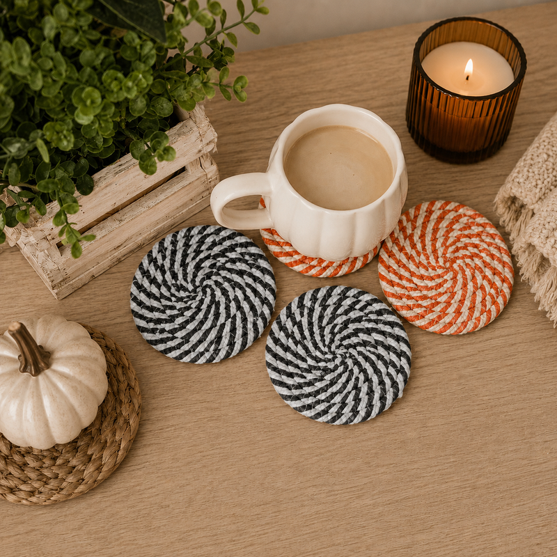 Fall Fabric Coasters