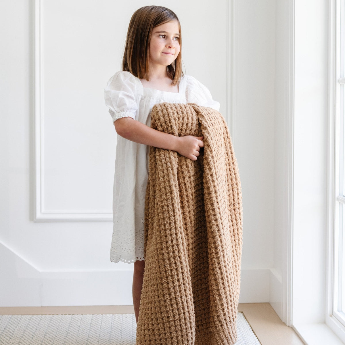 Waffle Knit Throw Blanket