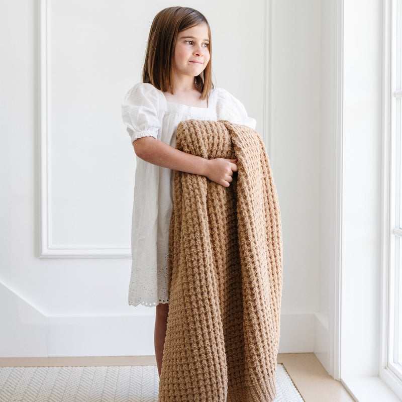 Waffle Knit Throw Blanket
