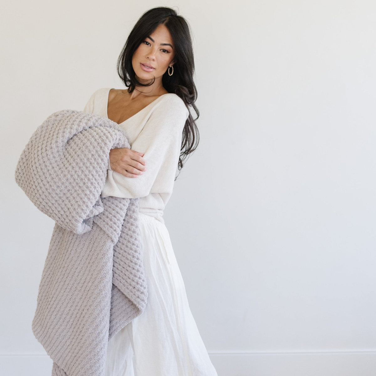 Waffle Knit XL Throw Blanket