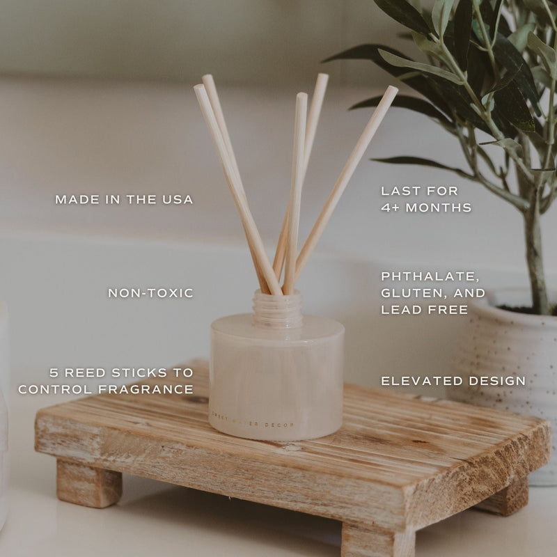 Weekend White Translucent Tinted Glass Jar | Reed Diffuser