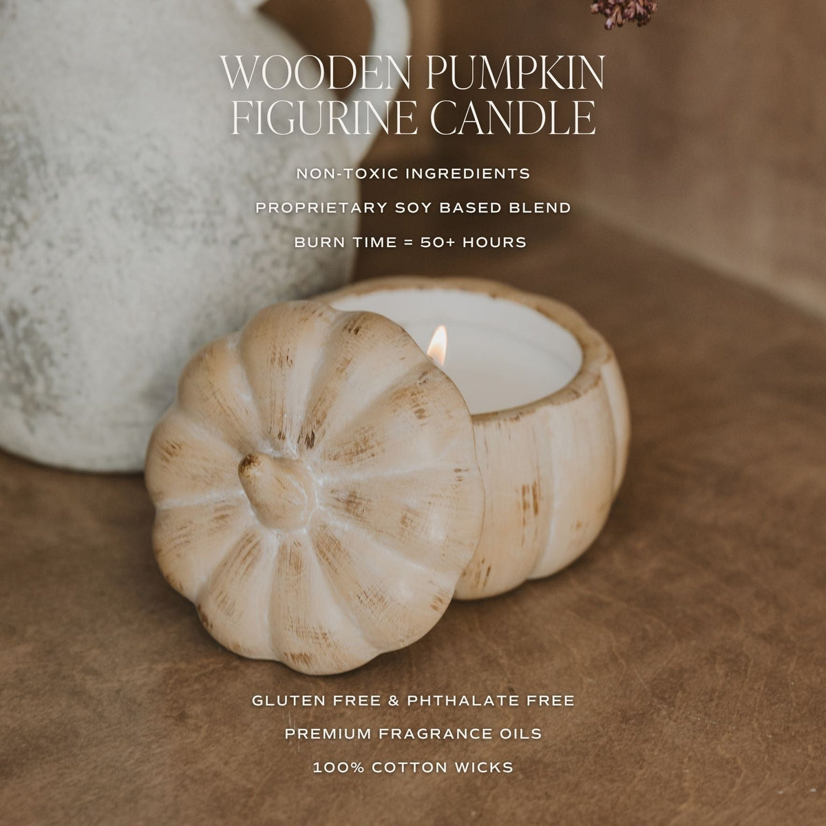 Pumpkin Spice Soy Candle - Ceramic Pumpkin Jar