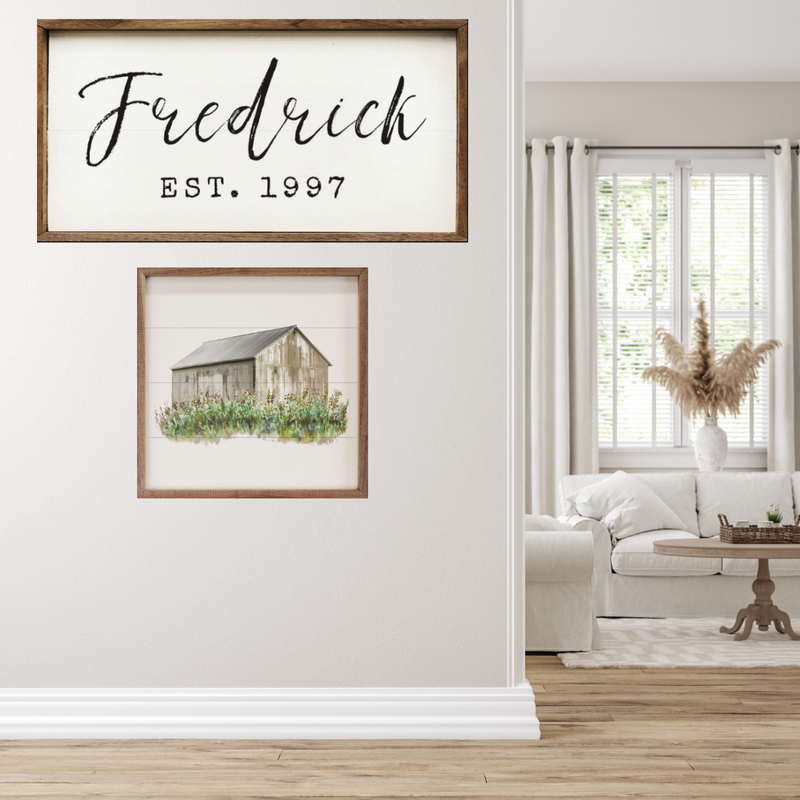 Personalized Name Ink Sign