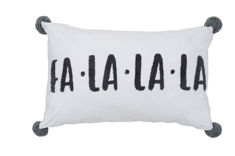 Velvet Pom FA LA LA Pillow
