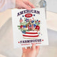 American Patriotic Farmhouse Swedish Dish Cloth